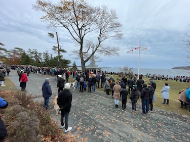 Remembrance Day ceremony at Point Pleasant Park in Halifax, N.S. on Tuesday, Nov. 11, 2025. (CTV Atlantic/ Carl Pomeroy)