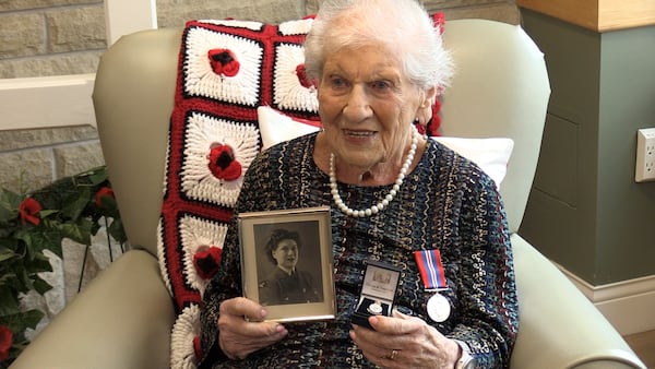 108-year-old woman receives medal for Second World War service