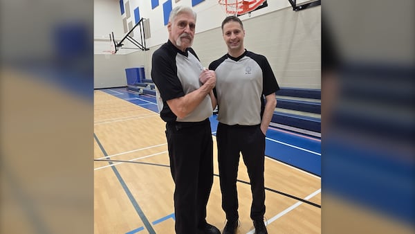 80-year-old basketball official gunning for world record, gets surprised at Saturday game