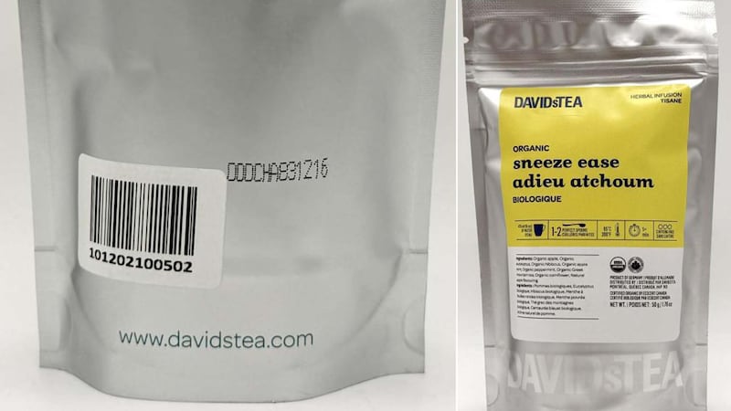‘Do not consume’: DavidsTea herbal blended tea recalled due to undeclared ingredient