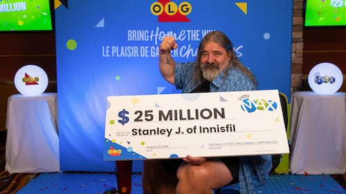 ‘Lucky numbers’ win Innisfil man $25-million jackpot