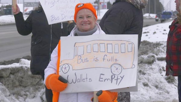 Replacement workers take over routes of striking bus drivers in northern Ont.