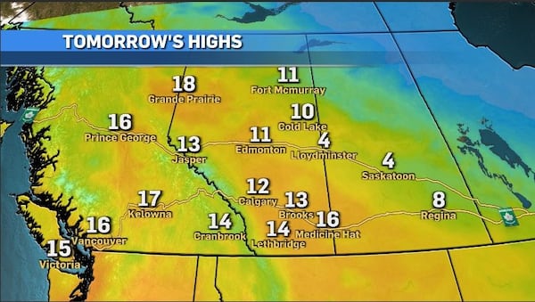Here comes the sun! Warm weekend ahead for Calgary
