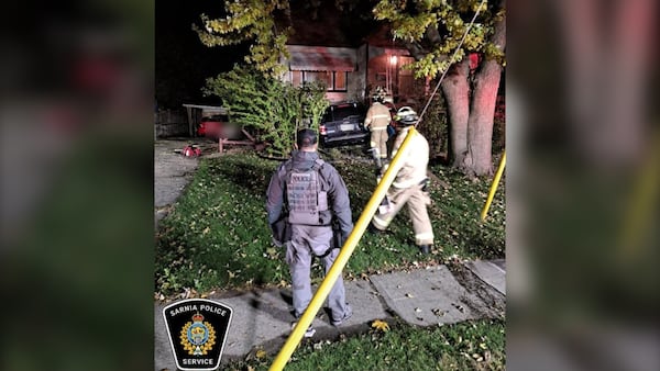 Vehicle crashes into Sarnia home