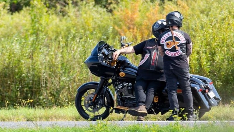 Hells Angels bikers stopped in Quebec for wearing patches, told to cover them up