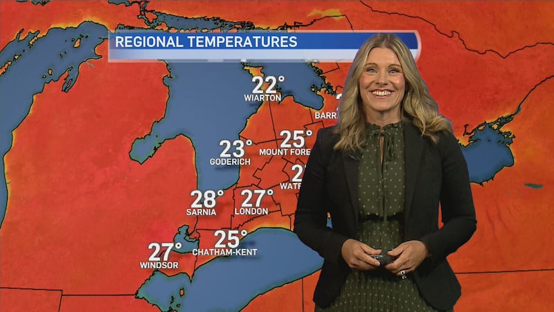 Southwestern Ontario heats up, showers expected this weekend