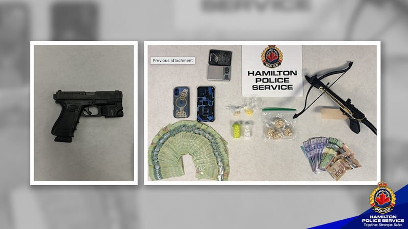 Fentanyl, pistol, and crossbow seized in Hamilton raid. Two men arrested