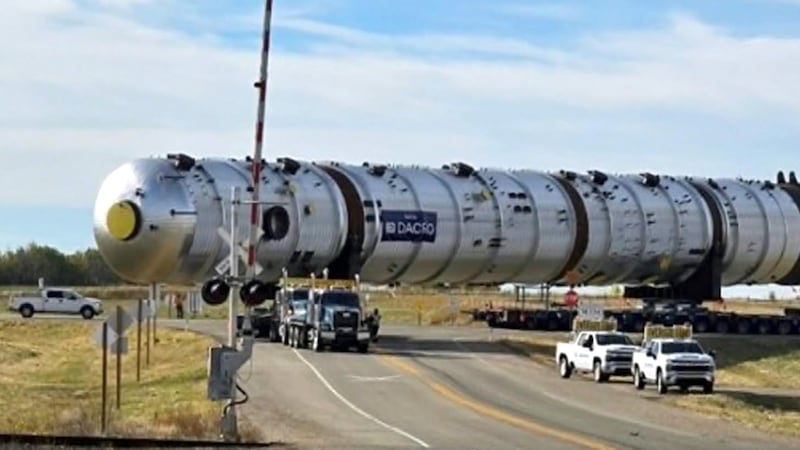 Large load to impact traffic between Edmonton and Fort Saskatchewan Aug. 12 and 14