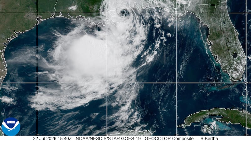 Tropical Storm Bertha makes landfall on southern Louisiana with threatening winds