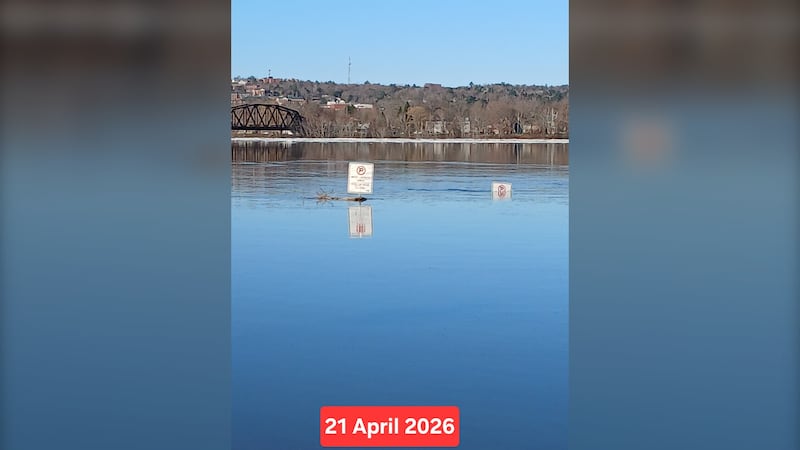 No heavy rain expected as parts of the Saint John River hit warning and flood stage