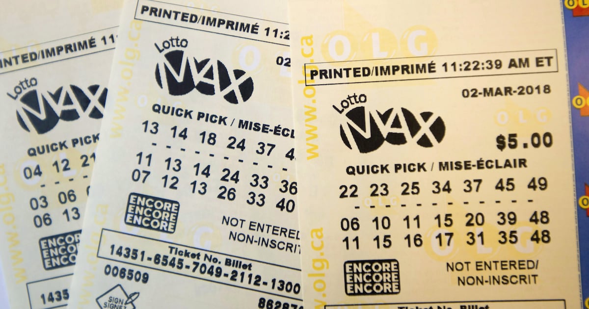 Một vé trúng thưởng Lotto Max trị giá 25 triệu USD được bán tại Oxford County. (Ảnh: CTVNews)
