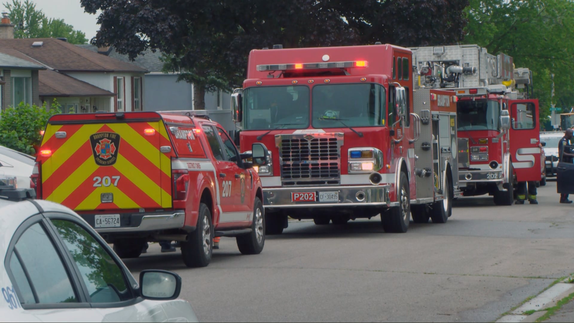 Body found in shed after fire in Brampton, police investigating