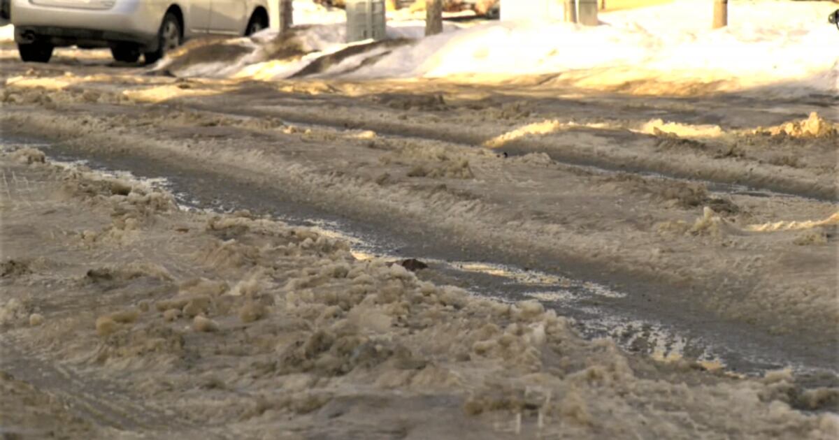 Black Ice Ruts Residential ice ruts causing crashes and stuck vehicles, some Edmonton ...