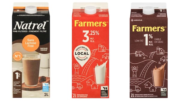 CFIA warns of possible glass in recalled milk products