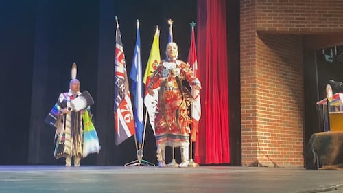 National Day for Truth and Reconciliation ceremony at Victoria School of the Arts on Sept. 29, 2026. (Darcy Seaton/CTV News Edmonton)