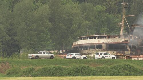 Derelict B.C. ferry fire