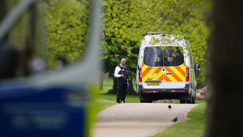 London police, some in protective clothing, probe discarded items near Israeli Embassy