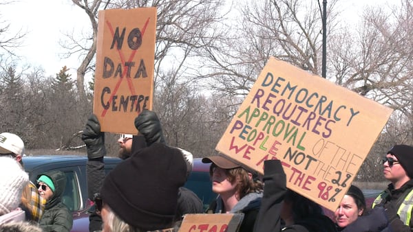 ‘It’s not something that we need’: Regina residents rally against AI data centre