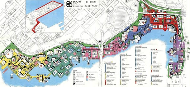 Expo 86 site map