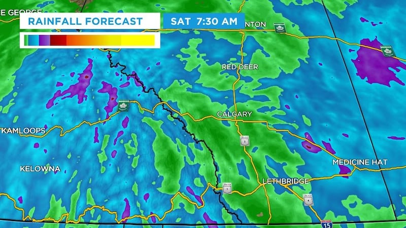 Calgary weather: Damaging wind and up to 30 mm of rain possible in east-central Alberta