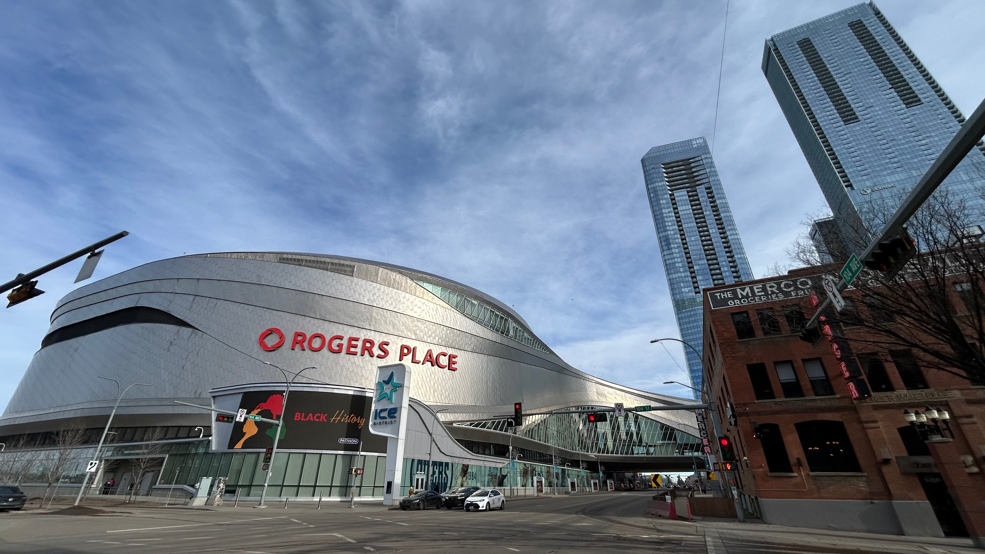 Edmonton's Rogers Place, home of the Edmonton Oilers, is pictured on Feb. 11, 2026. (Brandon Lynch / CTV News Edmonton)