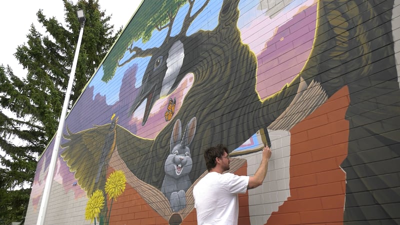 Edmonton mural artist catches attention of famous musician