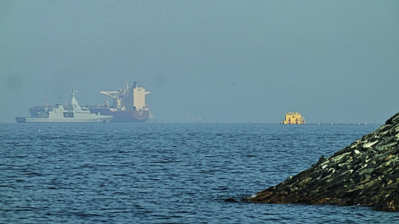 Trump says the U.S. will ‘guide’ stranded ships from the Strait of Hormuz, starting on Monday