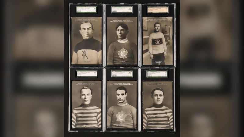Quebec auction house sells century-old hockey postcard set for record price