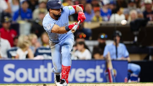 Blue Jays put Jonatan Clase on 10-day injured list with plantar fasciitis