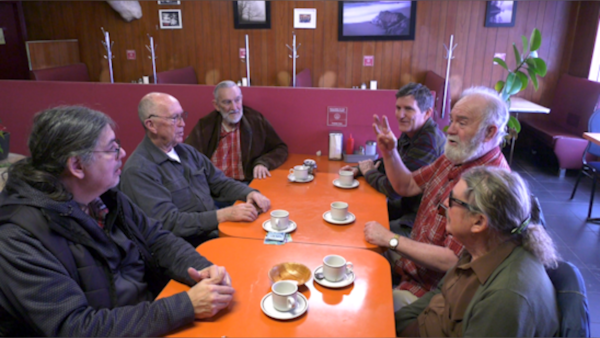 Barbershop quartet and friends harmonize for weekly breakfast