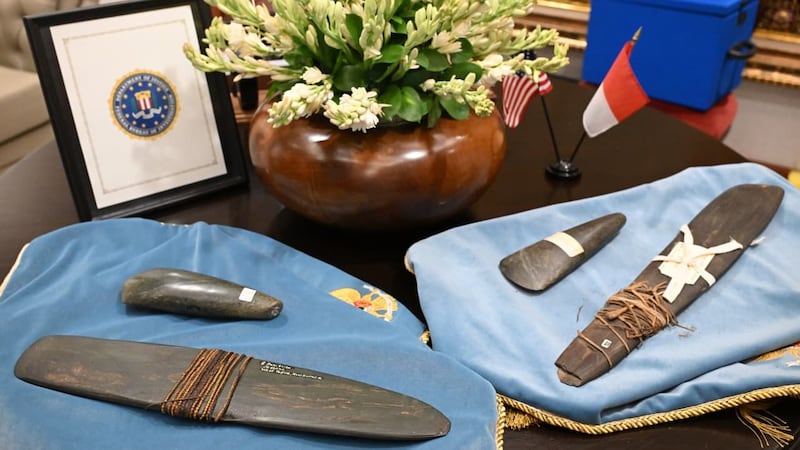FBI Director Patel returns looted cultural artifacts to Indonesian President Prabowo