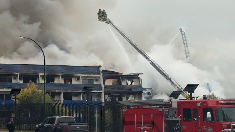 One person unaccounted for after fire destroys former Victoria hotel