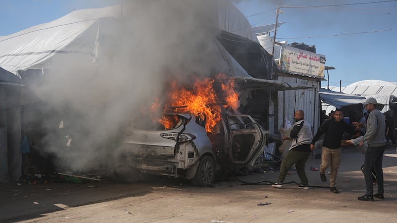Hamas says a son of its chief negotiator was killed in an Israeli strike on Gaza