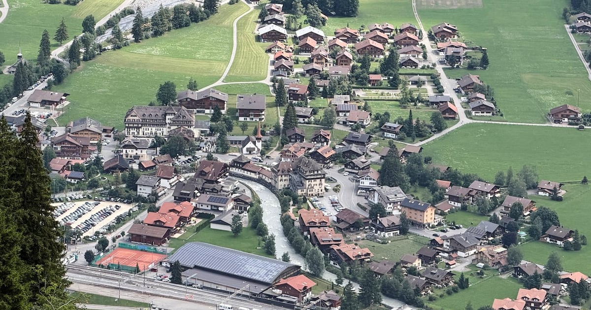 A looming rock collapse threatens a Swiss village as thawing permafrost ...