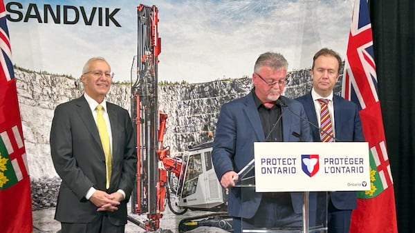 Sandvik announces plans to build $85M mining facility in Sudbury