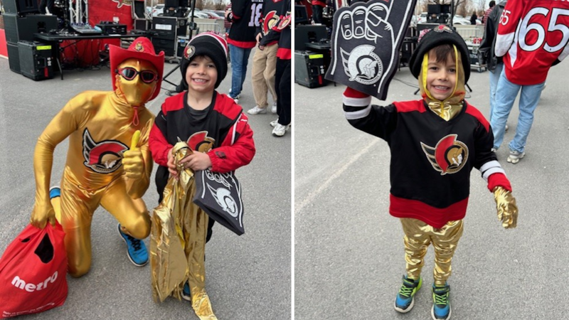 Ottawa Senators fans show off their pride during the playoffs