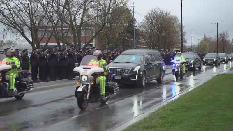 LIVE @ 10:30: Funeral for Ontario police officer killed in Highway 401 crash today