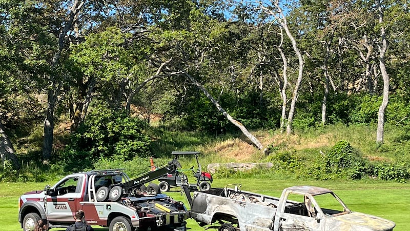 Stolen vehicle burned on Saanich, B.C., golf course: police
