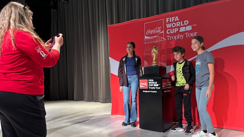 Soccer fans in Halifax get up-close look at FIFA World Cup trophy