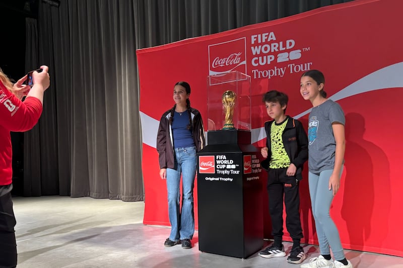 Soccer fans in Halifax get up-close look at FIFA World Cup trophy
