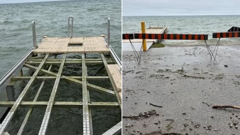 Weekend storm damages Oro-Medonte boat launch