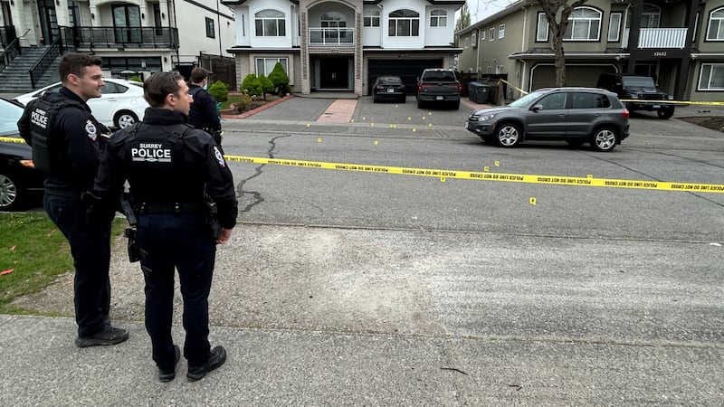 Extortion suspected after shots fired at Surrey, B.C., home overnight