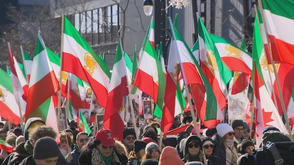 Montrealers march in show of support, solidarity for Iran