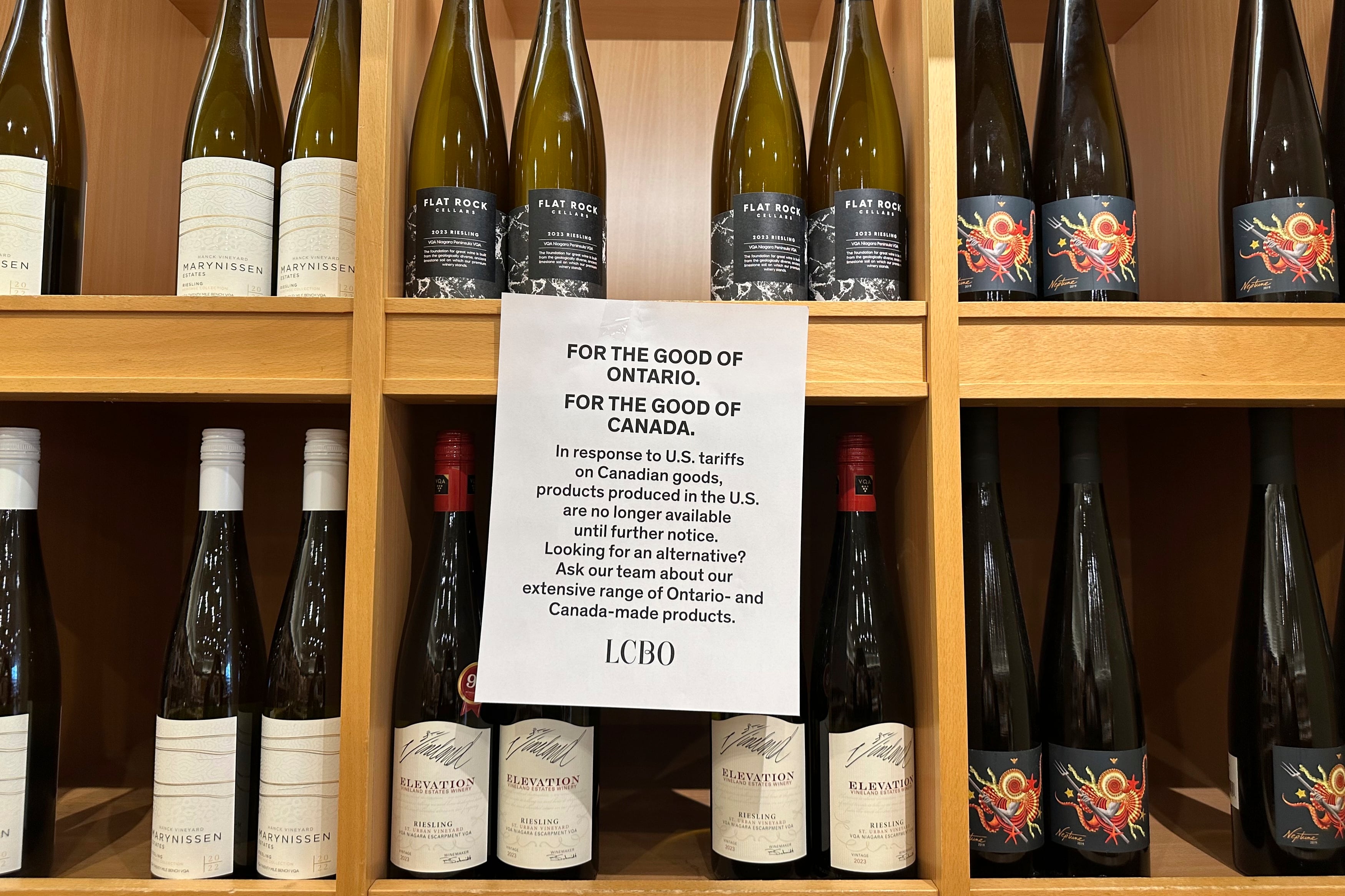 Ontario has spent $8 million so far storing U.S. booze as trade war continu