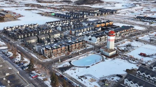 Your Morning Edmonton's CTV Drone flies over downtown on Feb. 11, 2026. (Sean McClune/CTV News Edmonton)