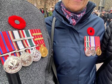 Remembrance Day ceremony in Charlottetown, P.E.I. on Tuesday, Nov. 11, 2025. (CTV Atlantic/ Liz Rigney)
