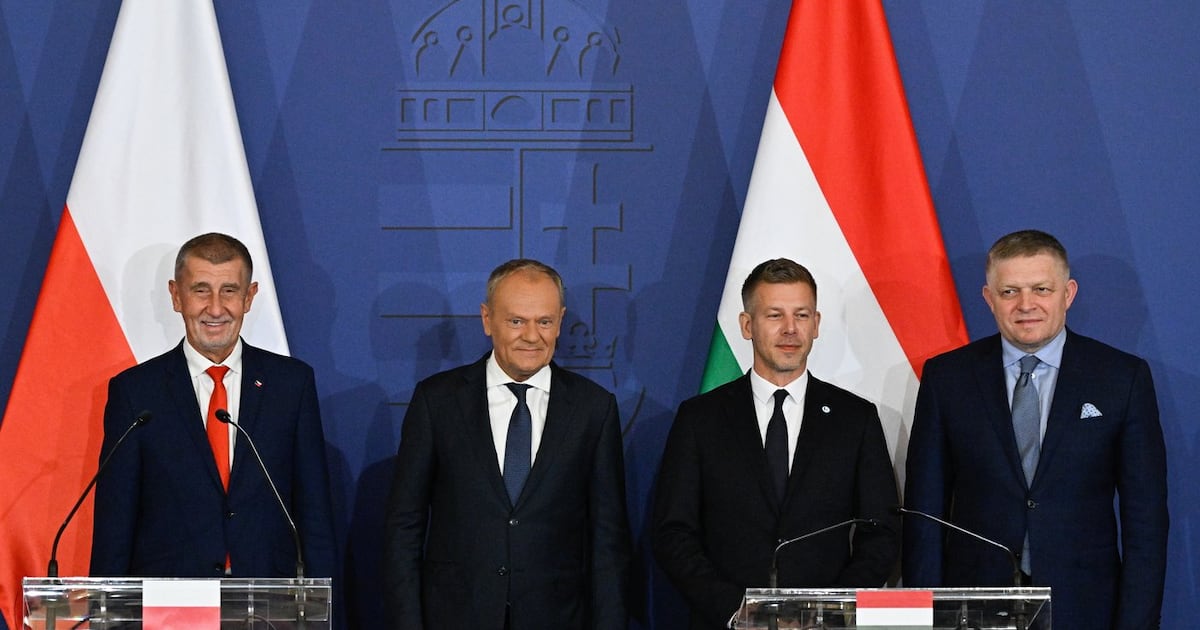 Staats- und Regierungschefs von vier mitteleuropäischen Ländern treffen ...