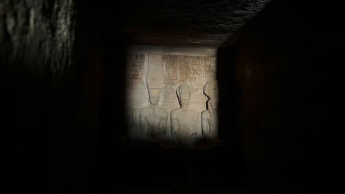 Twice a year, a golden sunbeam illuminates a 3,000-year-old Egyptian temple