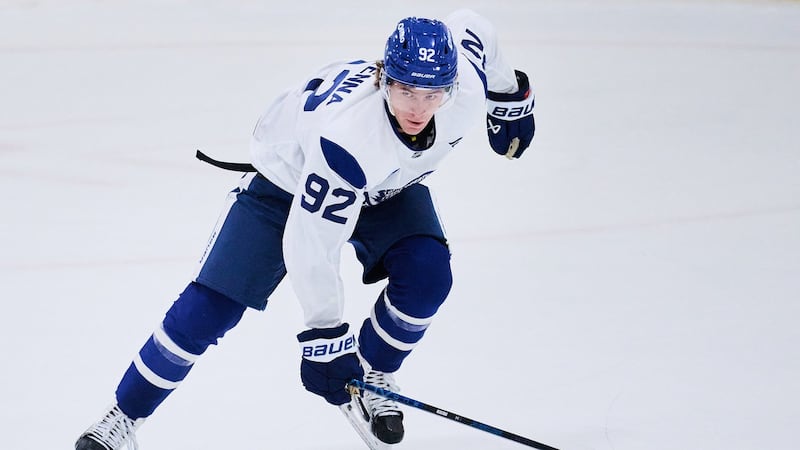 ‘The playmaking is elite’: McKenna impresses as Maple Leafs hit the ice at camp