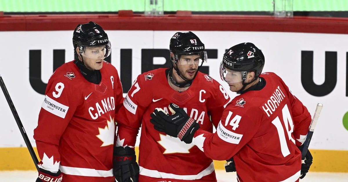 Crosby flashes superstar skill, Horvat scores twice as Canada beats France ...